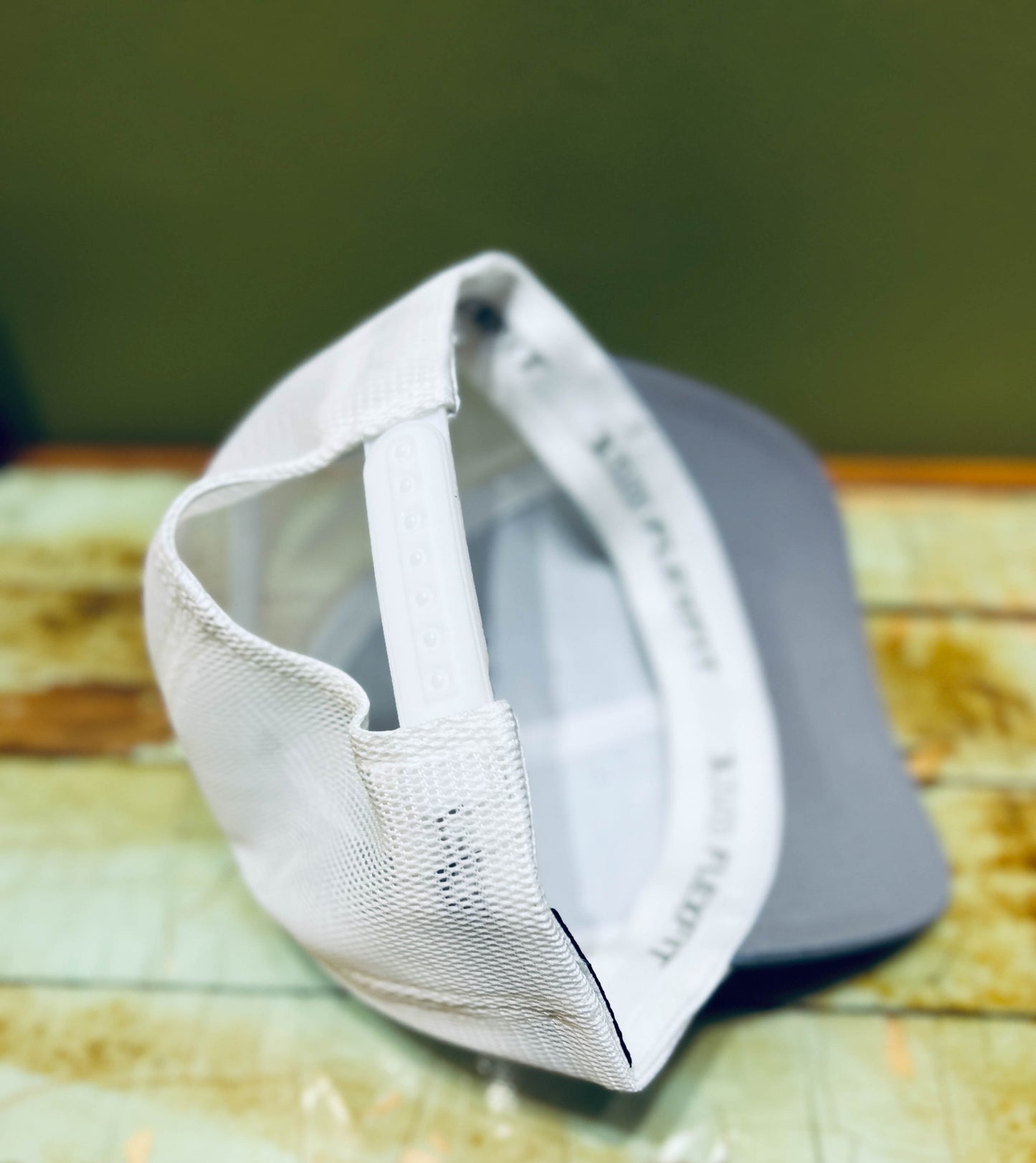 Putt Life Block Trucker Hat DARK GRAY / WHITE