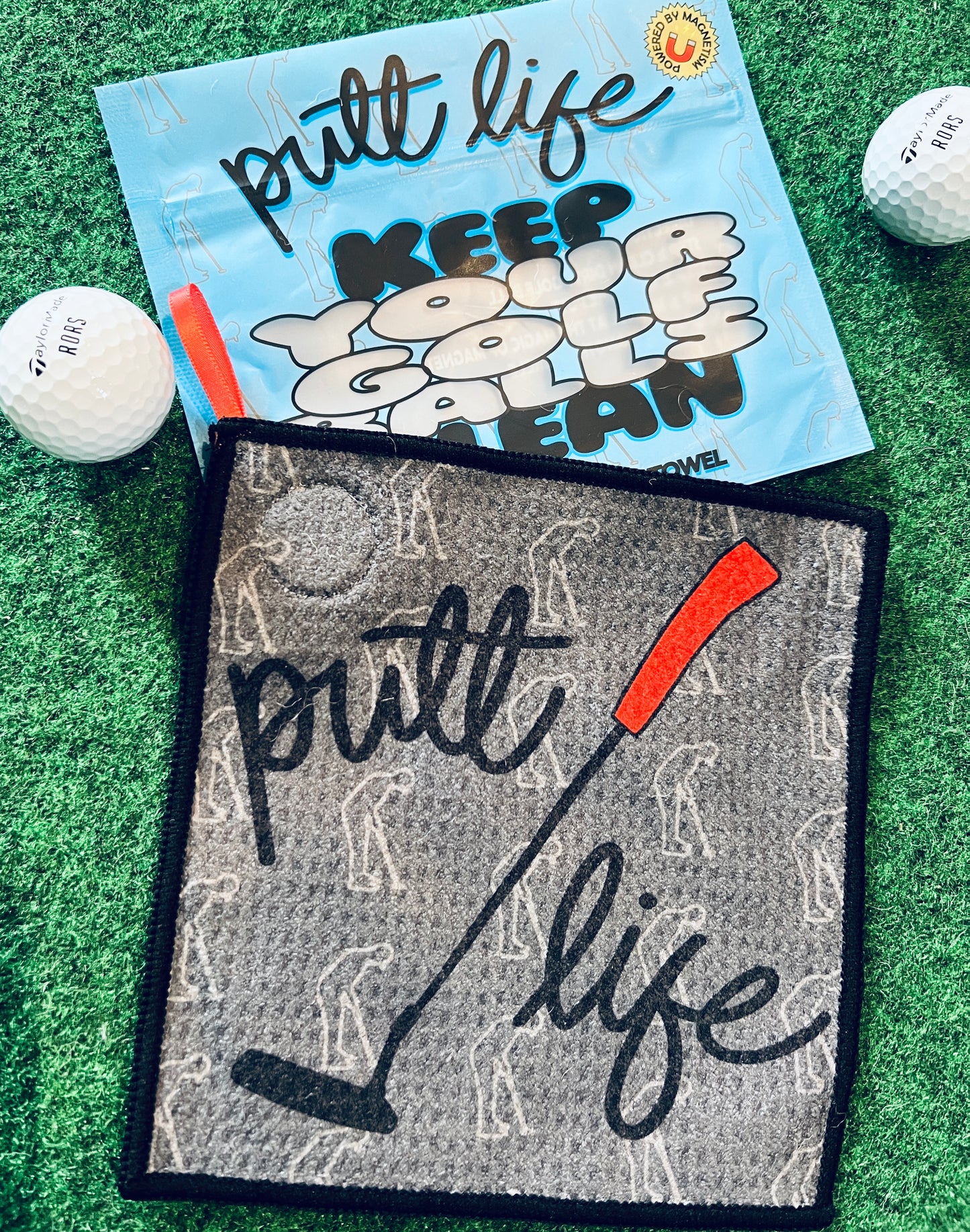 Pocket Towel - Putt Life Script