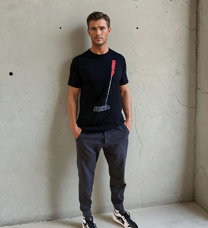 men's black golf putter tee shirt 100 percent premium heavy weight cotton trendy fashion graphic artistic