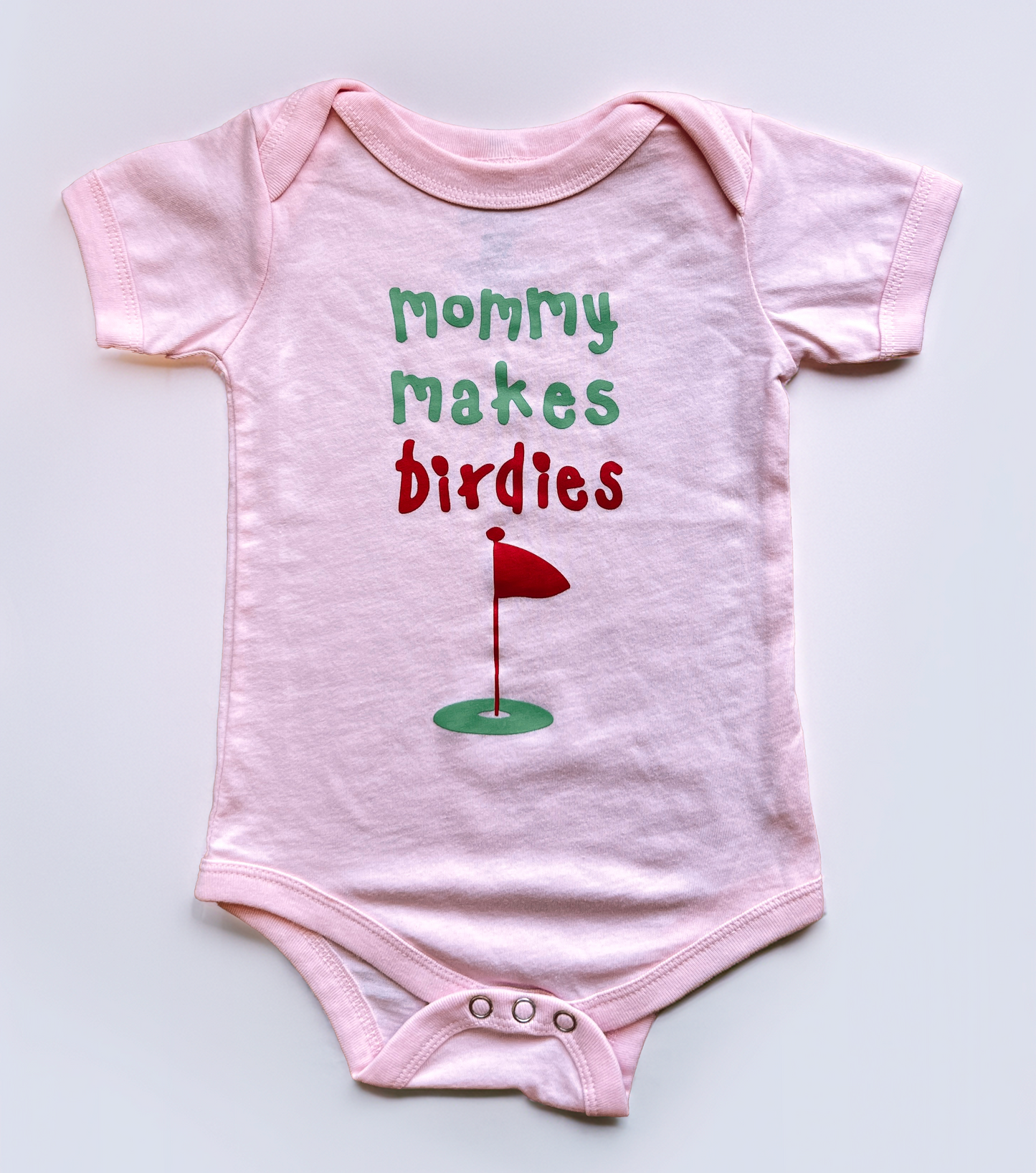 Mommy Makes Birdies Onesie PINK